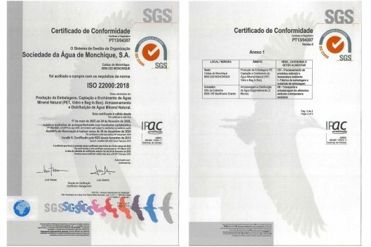 �gua Monchique renova certifica��es
