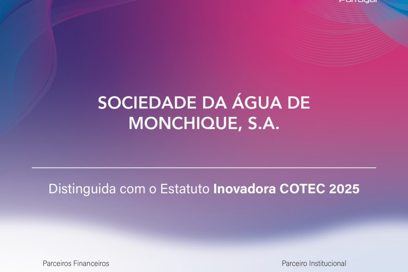 �gua Monchique renova pelo 4.� ano consecutivo o Estatuto INOVADORA COTEC 2025 2