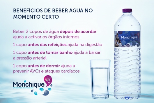 Beber �gua na altura certa