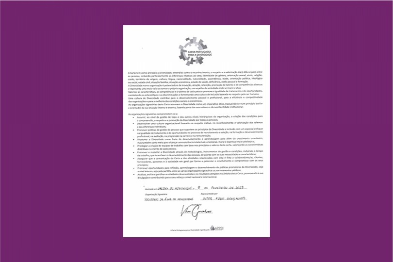 Carta Portuguesa para a Diversidade assinada