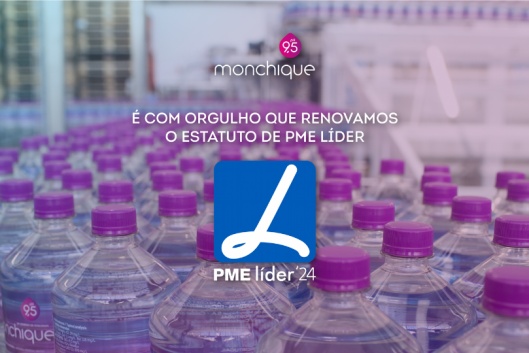 �gua Monchique distinguida com o Estatuto de PME L�der 2024